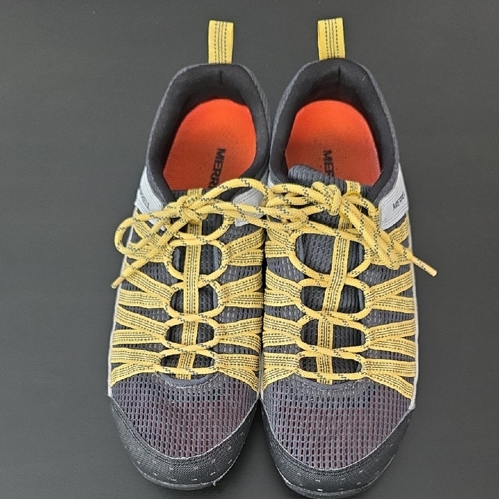 Merrell Men’s Hymist Minimalist Trail Ash/Empire Yellow Climbing Shoes